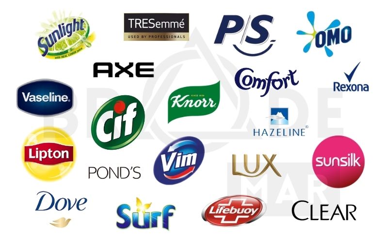 Một số thương hiệu nổi tiếng của Unilever tại Việt Nam