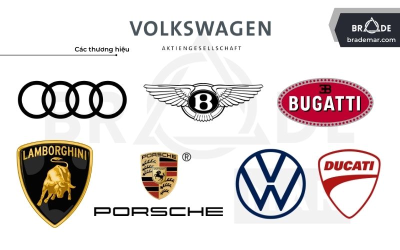 Một vài thương hiệu nổi bật của Volkswagen Group