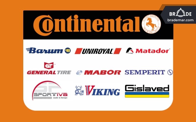 Một vài thương hiệu của Continental AG
