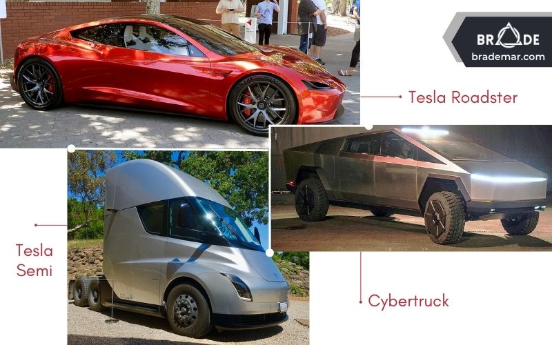 Tesla Roadster (Thế hệ thứ 2), Tesla Semi và Cybertruck