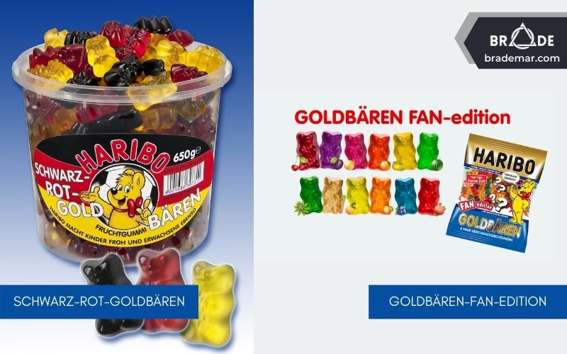 Phiên bản đặc biệt Schwarz-Rot-Goldbären và Goldbären-Fan-Edition