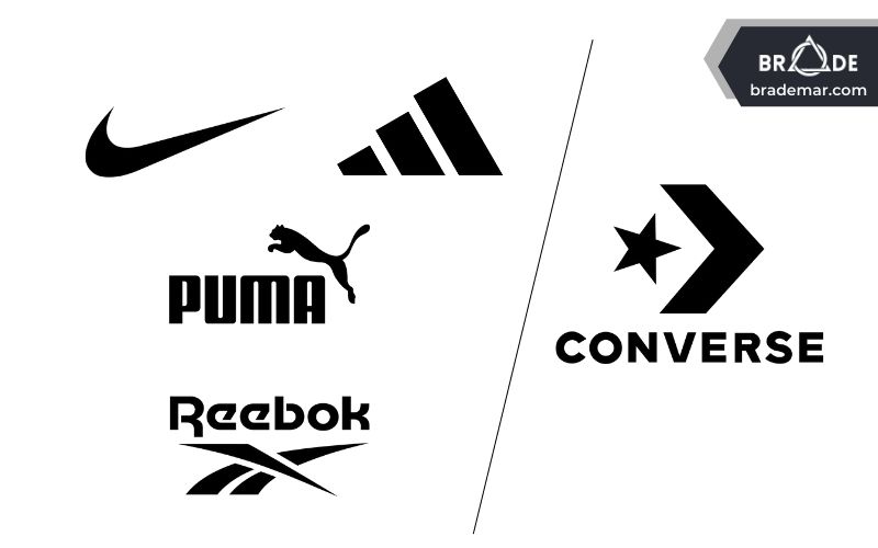 Puma, Adidas, Nike và Reebok gia nhập thị trường, đánh bật Converse
