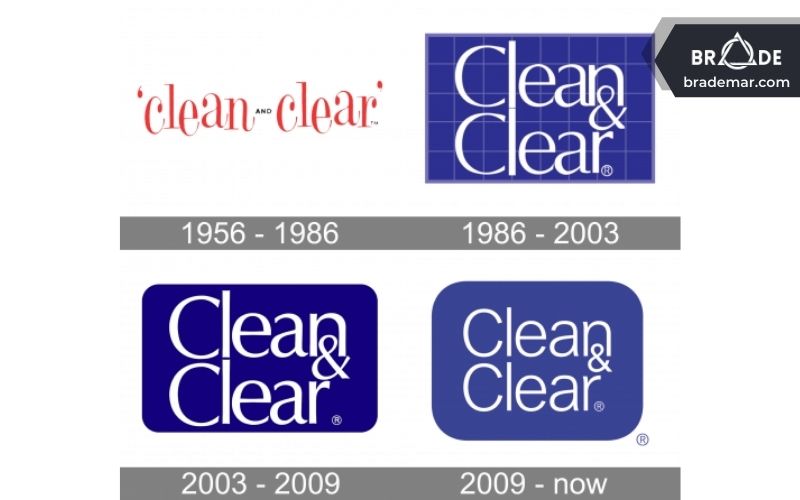 Logo của Clean & Clear qua các thời kỳ
