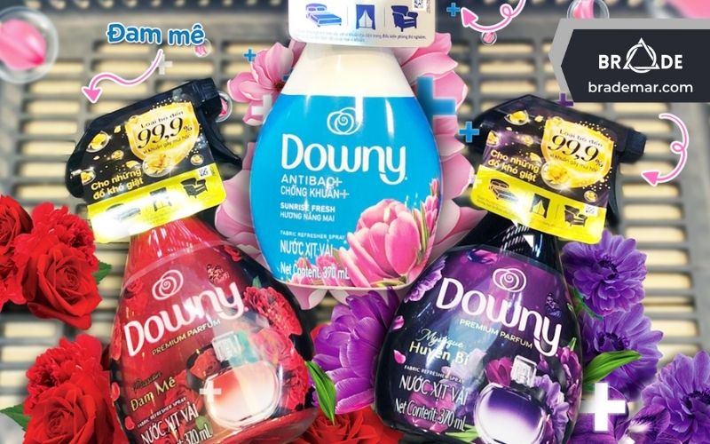 Danh mục sản phẩm của Downy khá đa dạng