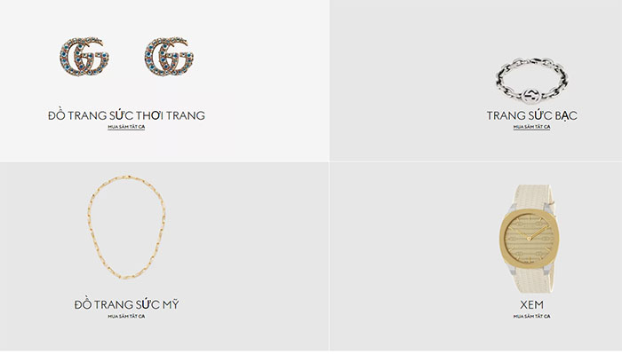 đồng hồ và phụ kiện gucci