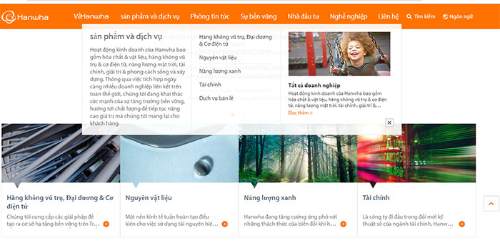 sản phẩm của Hanwha Group